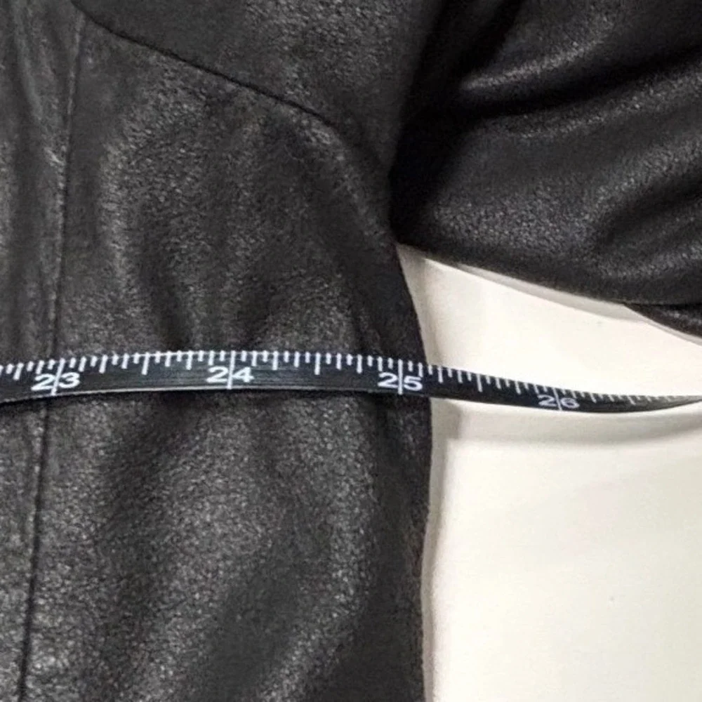 Scully Mens‎ Leather Blazer Size 44 Black Genuine Leather Soft Two Button